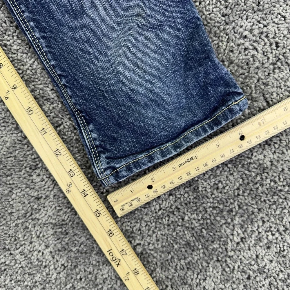 Gap Jeans Kids 10 Slim Blue Denim Crop Pockets Spring Casual Play